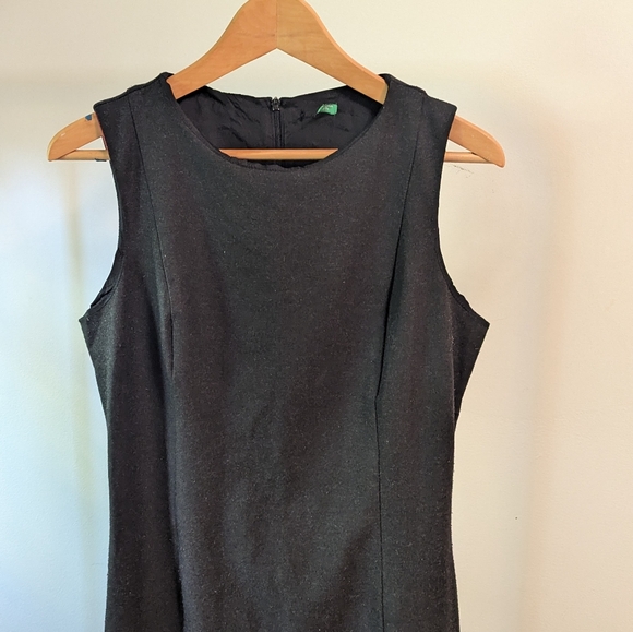 Benetton charcoal stretch shift dress size L - Picture 5 of 10
